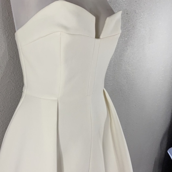 Keepsake the Label Divide off white ivory strapless dress N14 - Picture 8 of 14